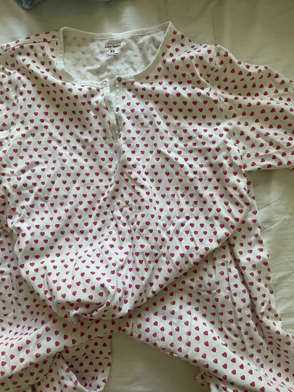Roller Rabbits Hearts Pyjamas XL